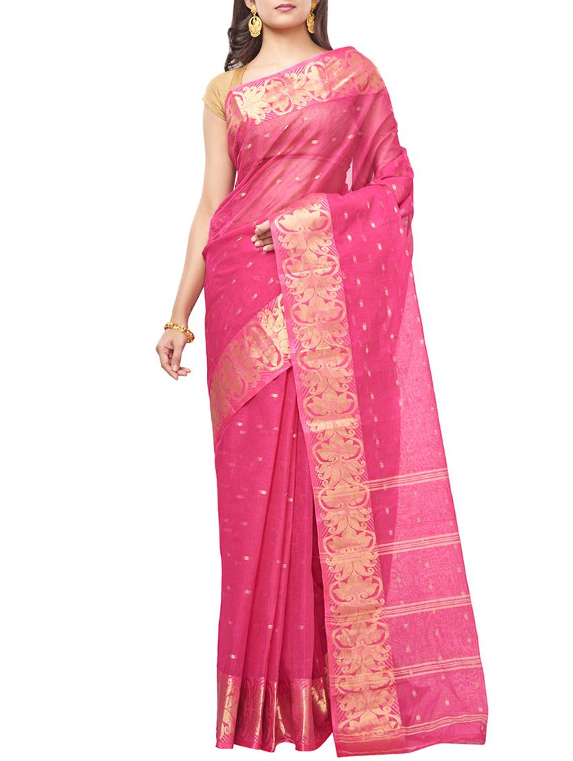 ethnic motif tant saree - 15921931 - Zoom Image - 1