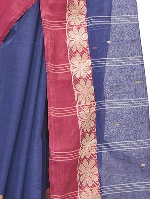 self design tant saree - 15921944 - Standard Image - 3