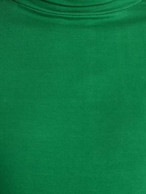 green solid turtle neck tee - 15921964 - Standard Image - 5