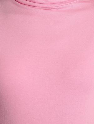 pink solid turtle neck tee - 15921967 - Standard Image - 5