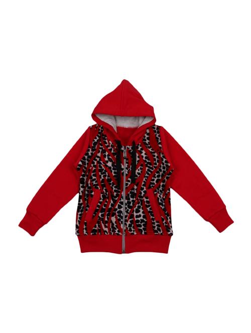 red fleece sweatshirt - 15922270 - Standard Image - 1