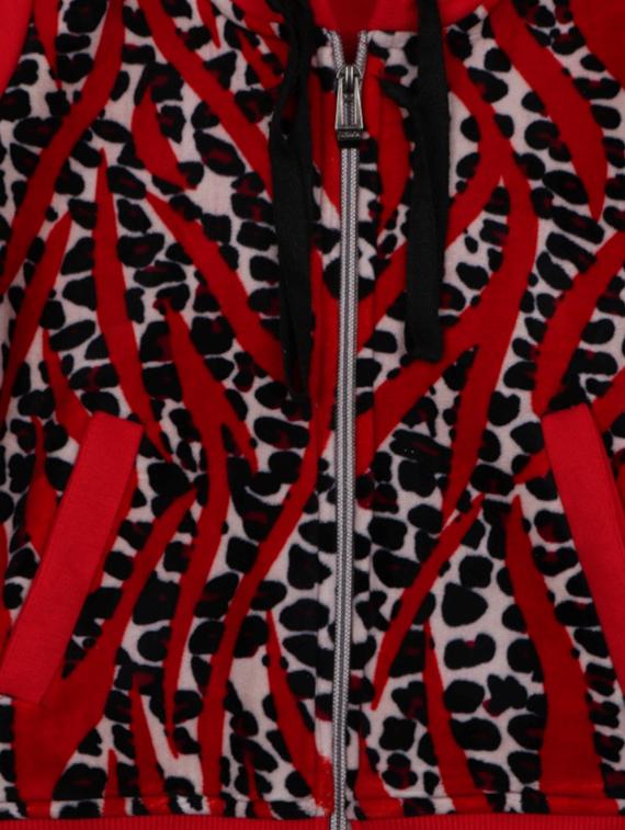 red fleece sweatshirt - 15922270 - Zoom Image - 3