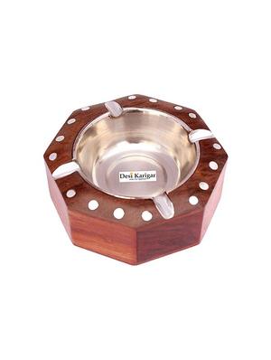 hexagonal ash tray with jali work - 15922358 - Standard Image - 3