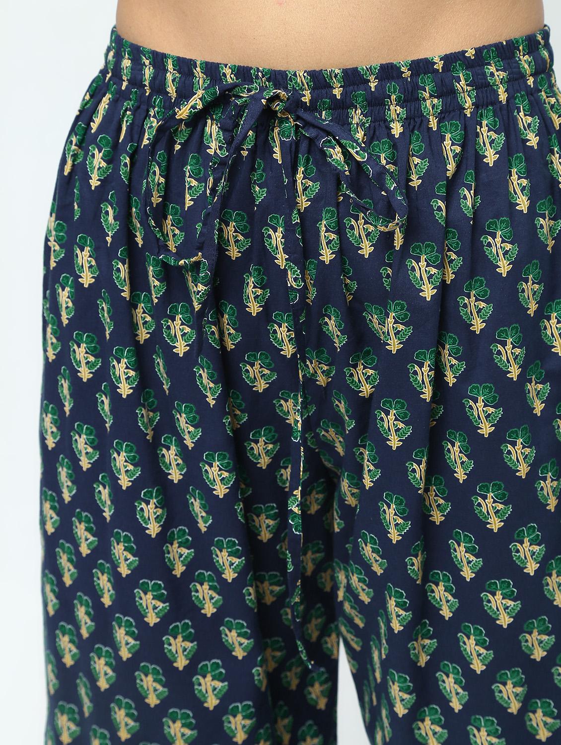printed kurta with palazzo set - 15922564 - Zoom Image - 6
