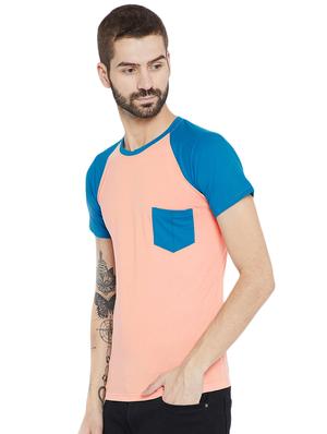 peach cotton raglan t-shirt - 15922886 - Standard Image - 2
