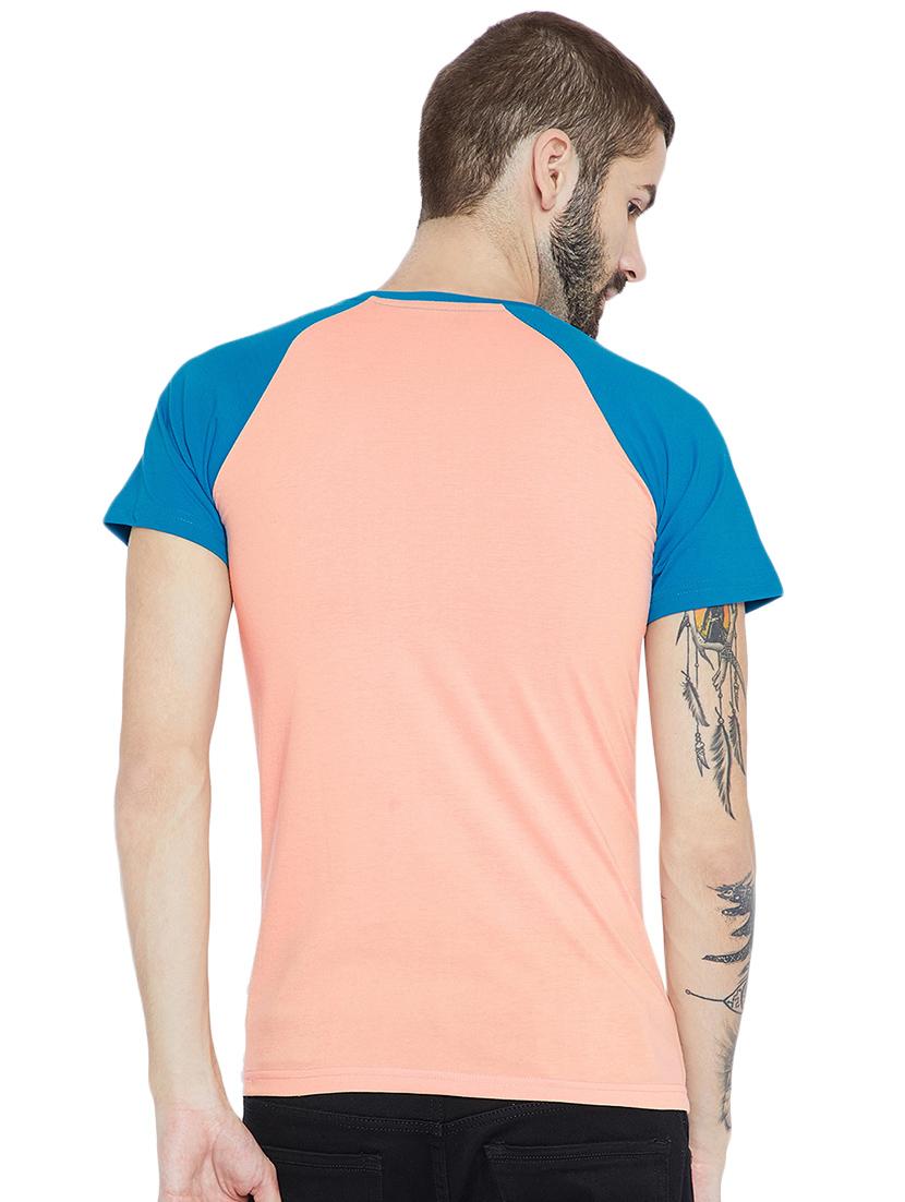 peach cotton raglan t-shirt - 15922886 - Zoom Image - 3