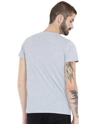 grey cotton chest print t-shirt - 15922887 - Standard Image - 3