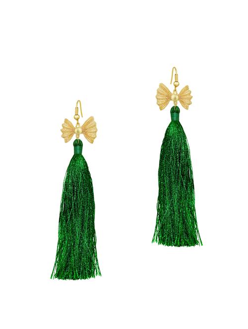 gold metal drop earring - 15922936 - Standard Image - 1