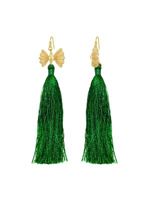 gold metal drop earring - 15922936 - Standard Image - 2