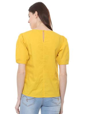 keyhole back short sleeved top - 15922985 - Standard Image - 2