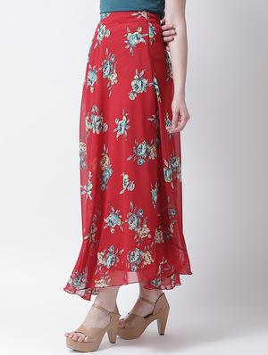 floral printed flared skirt - 15922993 - Standard Image - 2