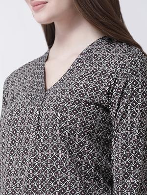 v-neck long sleeved top - 15923013 - Standard Image - 5