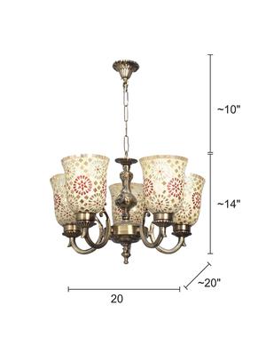 fos lighting small tilak double u arm chandelier - 15923326 - Standard Image - 4