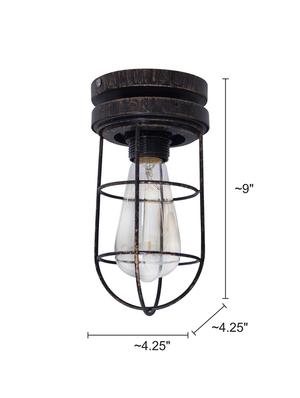 fos lighting industrical vintage flush mount ceiling lamp - 15923371 - Standard Image - 7