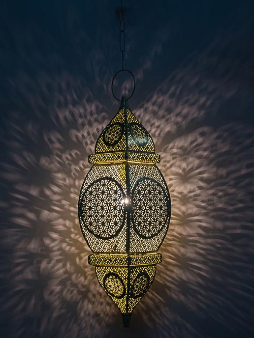 fos lighting moroccan white gold pendant light - 15923373 - Standard Image - 1