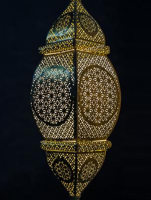 fos lighting moroccan white gold pendant light - 15923373 - Standard Image - 2
