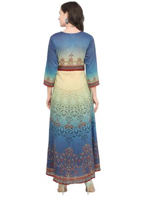 a-line printed kurta - 15923429 - Standard Image - 3