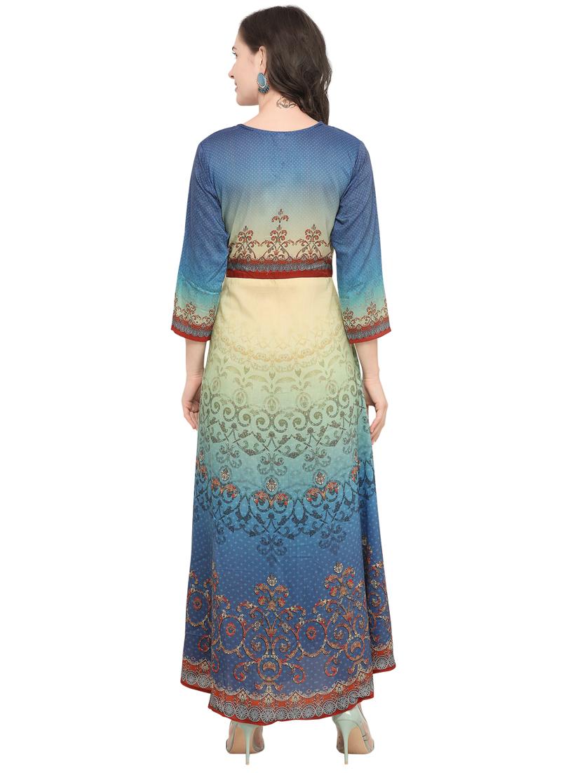 a-line printed kurta - 15923429 - Zoom Image - 3
