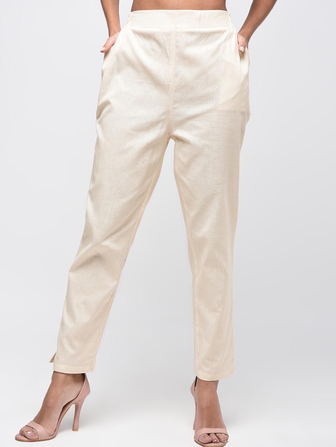 elasticated back cigarette pants - 15923477 - Zoom Image - 2