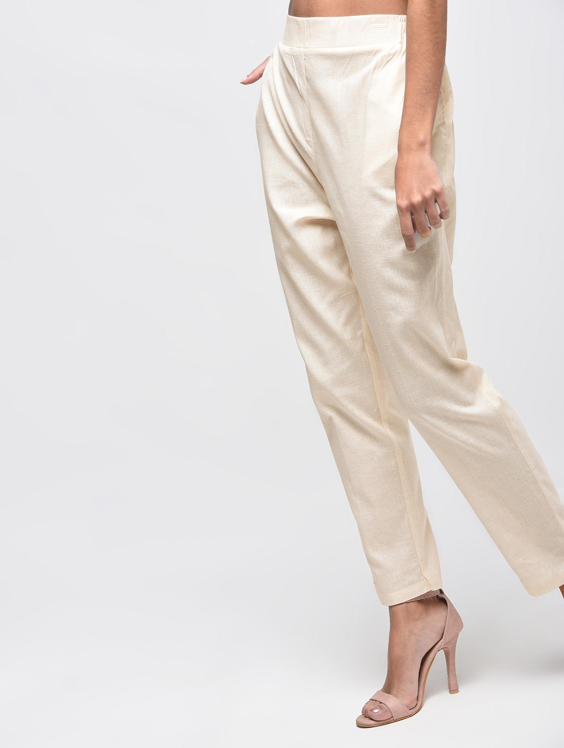 elasticated back cigarette pants - 15923477 - Zoom Image - 3