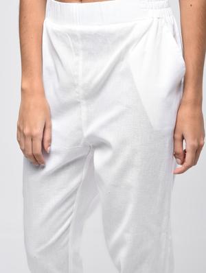 elasticated back cigarette pants - 15923478 - Standard Image - 5