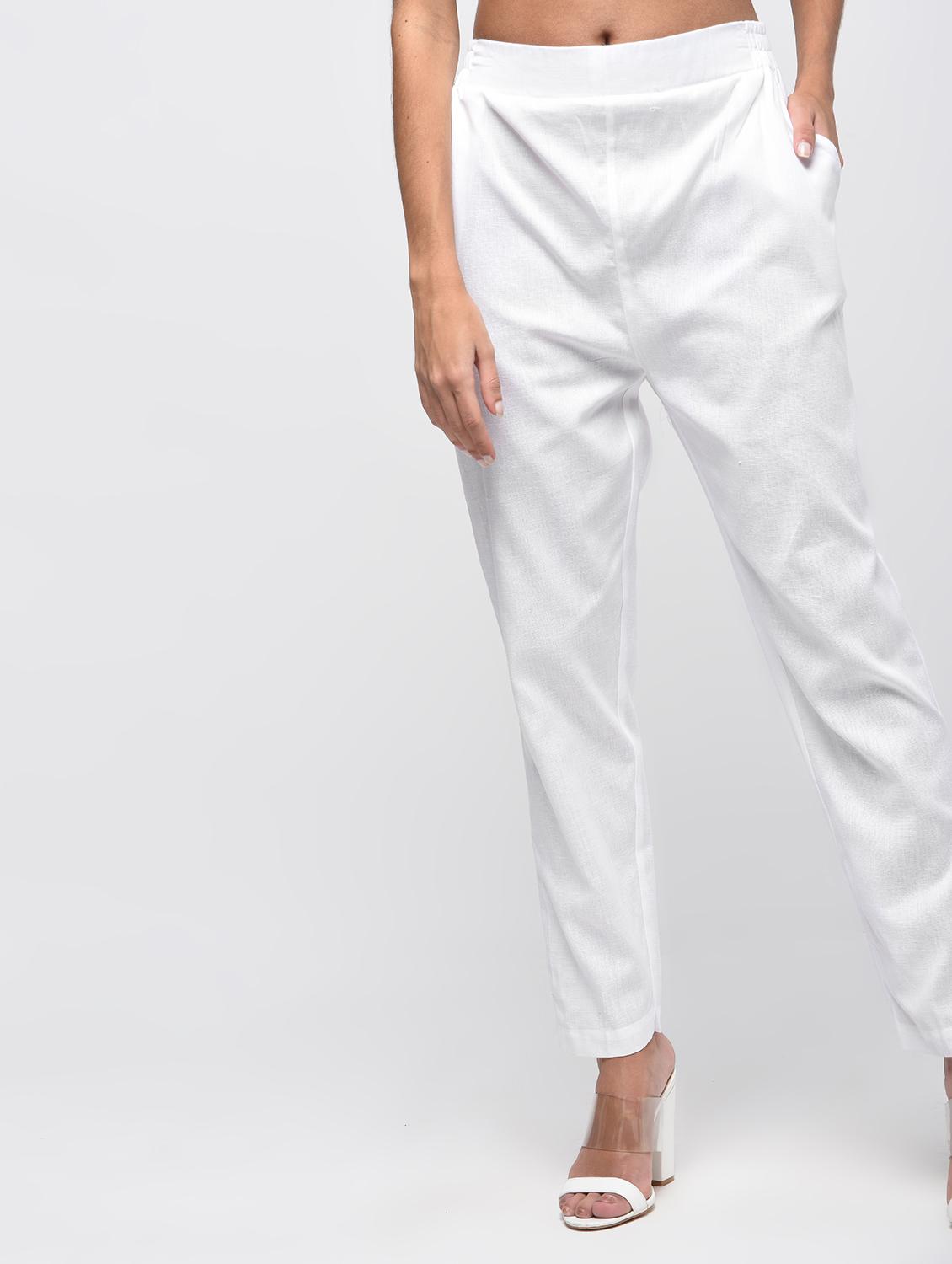 elasticated back cigarette pants - 15923478 - Zoom Image - 2