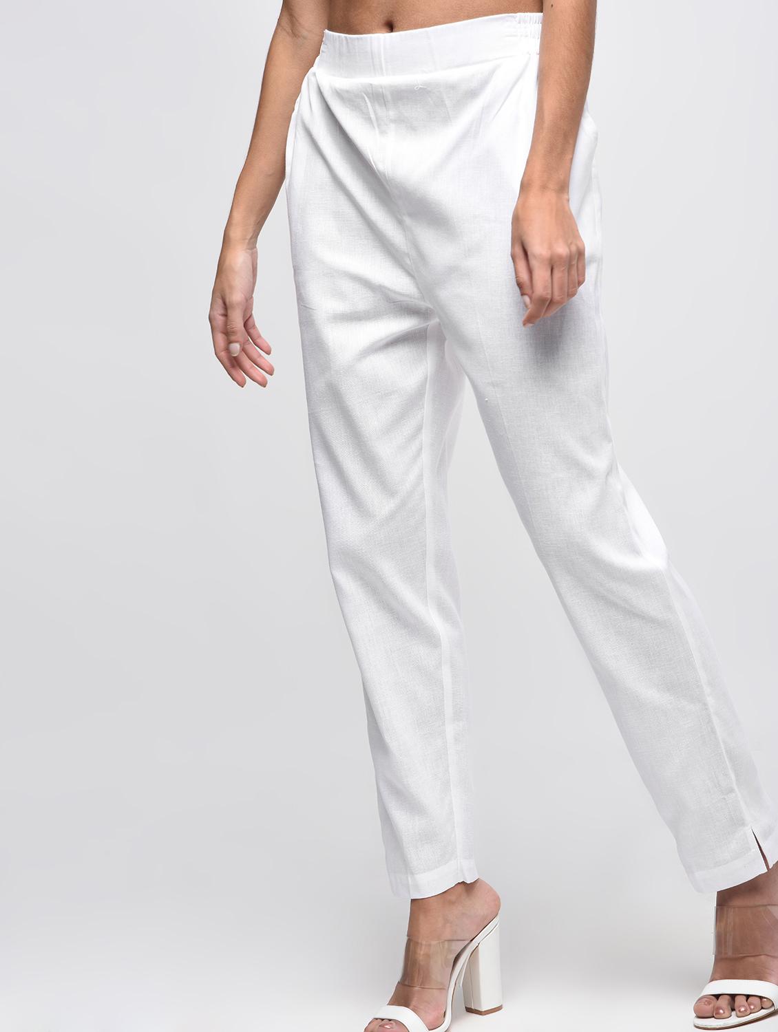 elasticated back cigarette pants - 15923478 - Zoom Image - 3