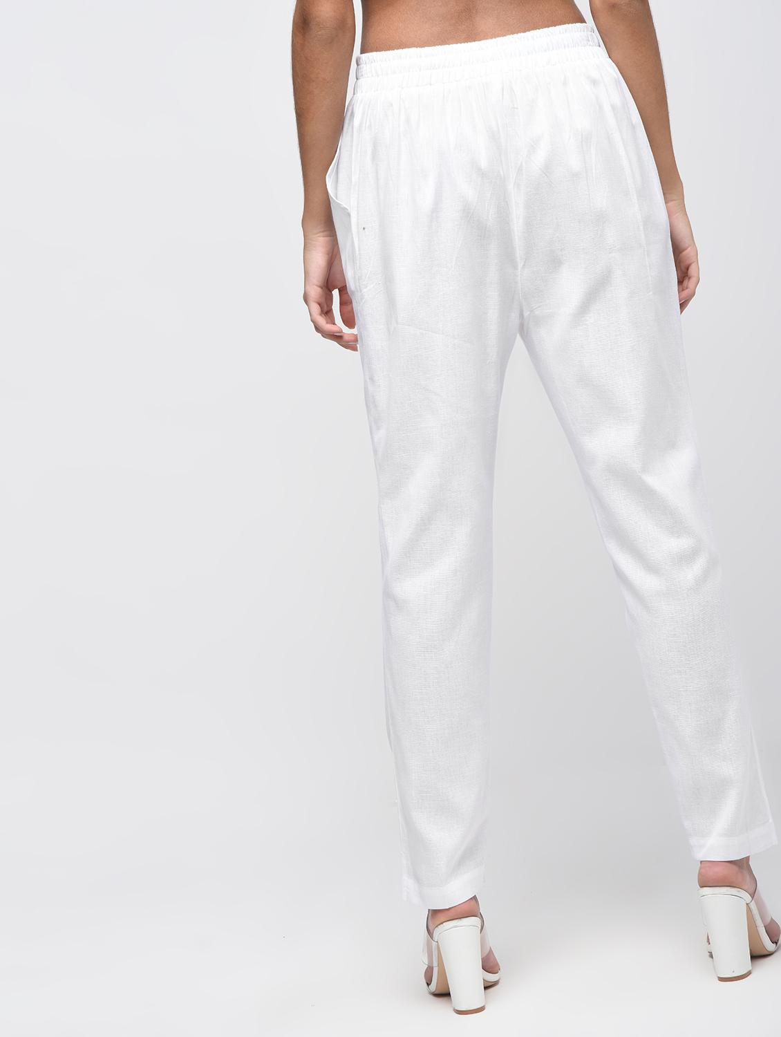 elasticated back cigarette pants - 15923478 - Zoom Image - 4