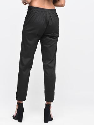 button detail flat front trousers - 15923486 - Standard Image - 4