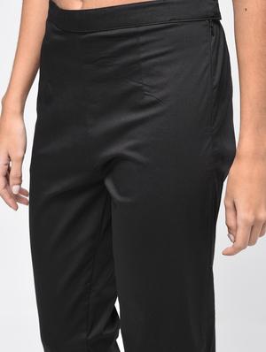 button detail flat front trousers - 15923486 - Standard Image - 6