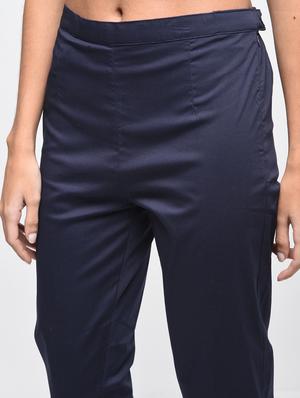 button detail flat front trousers - 15923500 - Standard Image - 5
