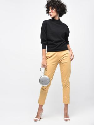button detail flat front trousers - 15923503 - Standard Image - 4