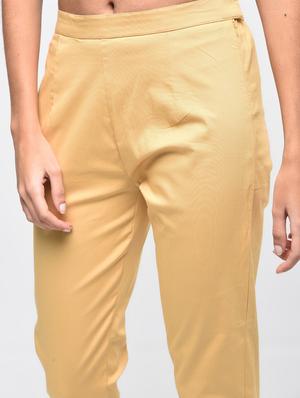 button detail flat front trousers - 15923503 - Standard Image - 5