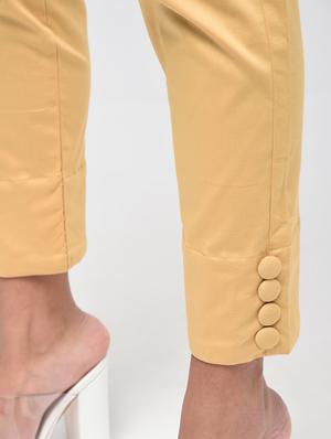button detail flat front trousers - 15923503 - Standard Image - 6