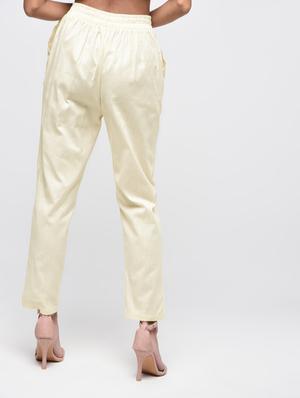 button detail flat front trousers - 15923505 - Standard Image - 4