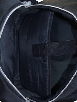 black polyester backpack - 15923709 - Standard Image - 3