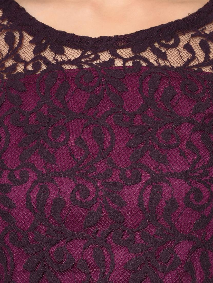 floral laced sheath dress - 15923984 - Zoom Image - 5