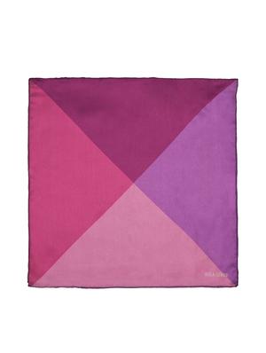 multi shades of purple silk pocketsquare - 15924066 - Standard Image - 2