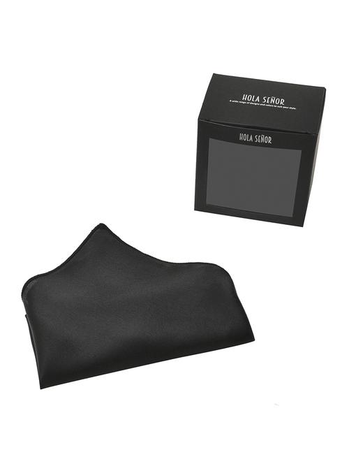 black silk pocketsquare - 15924079 - Standard Image - 1