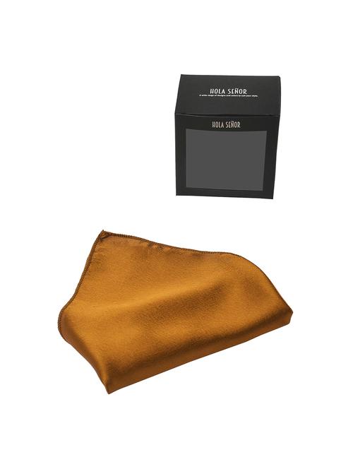 gold silk pocketsquare - 15924101 - Standard Image - 1