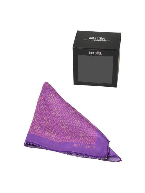 deep purple silk pocketsquare - 15924103 - Standard Image - 1