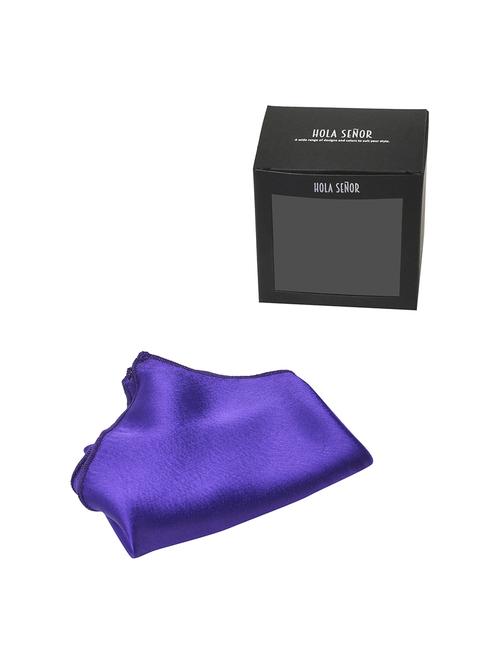 cobalt blue silk pocketsquare - 15924104 - Standard Image - 1