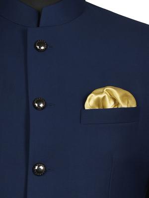 beige silk pocketsquare - 15924108 - Standard Image - 3