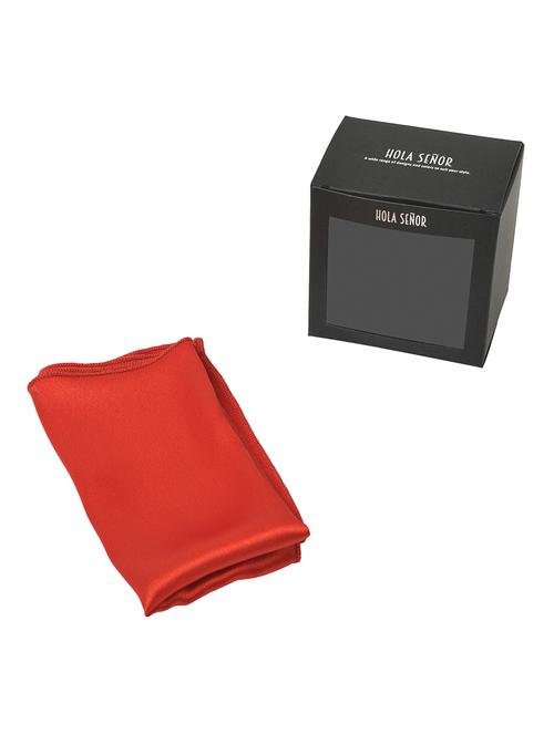 red silk pocketsquare - 15924110 - Standard Image - 1