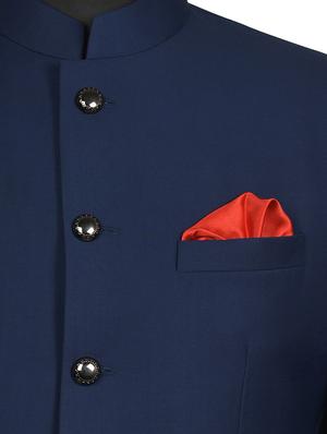 red silk pocketsquare - 15924110 - Standard Image - 3