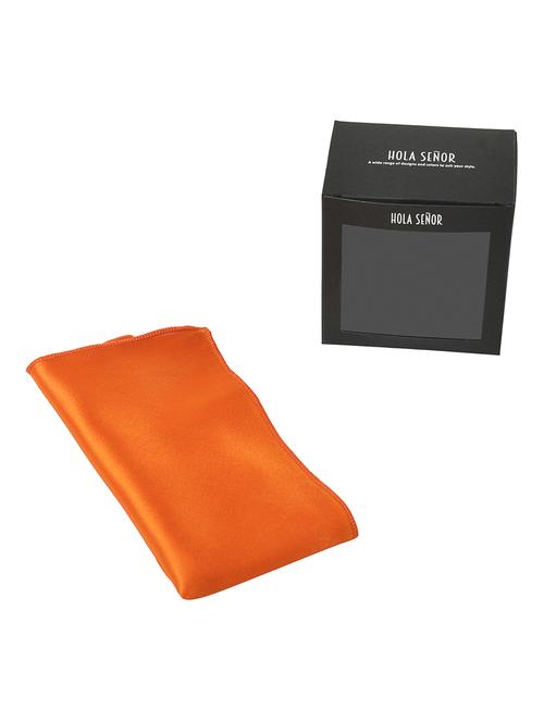orange silk pocket square - 15924115 - Standard Image - 1