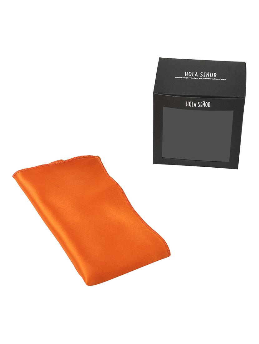 orange silk pocket square - 15924115 - Zoom Image - 1