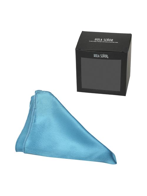 turquoise silk pocketsquare - 15924126 - Standard Image - 1