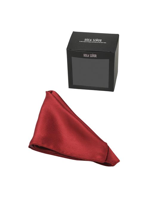 burgundy silk pocketsquare - 15924127 - Standard Image - 1