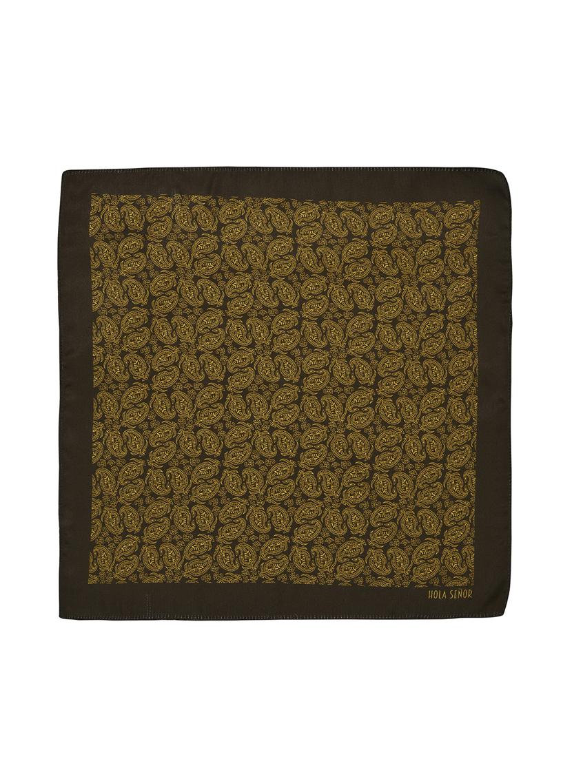 green silk pocketsquare - 15924133 - Zoom Image - 2